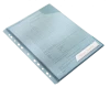 Folder groszkowy Leitz CombiFile, A4, do 40 kartek, 200µm, 5 sztuk, niebieski