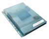 Folder groszkowy Leitz CombiFile, poszerzany, z klapką, A4, do 150 kartek, 200µm, 3 sztuki, niebieski