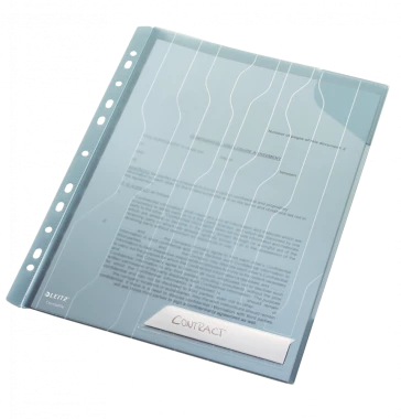 Folder groszkowy Leitz CombiFile, usztywniony , A4, do 20 kartek, 200 µm, 3 sztuki, niebieski