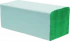Ręcznik papierowy, jednowarstwowy, w składce ZZ, 200 składek zielony