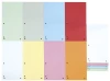 Przekładki kartonowe wąskie Donau, 1/3 A4, 100 kart, mix kolorów