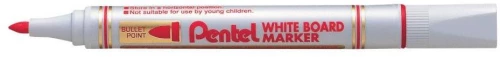 Marker suchościeralny Pentel MW85, okrągła, 4.4mm, czerwony