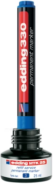 Marker permanentny edding 330, ścięta, 1-5 mm, czarny