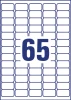 Etykiety adresowe Avery Zweckform, 38.1x21.2 mm, 25 arkuszy, przezroczysty