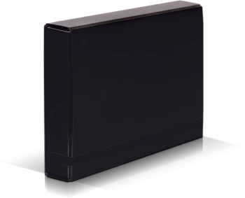 Teczka kartonowa z gumką VauPe Box Caribic, A4, 50mm, czarny
