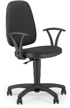 Krzesło obrotowe Nowy Styl Adler CU38/EF019, profil GTP, szaro-czarny