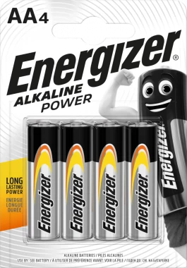 Bateria alkaliczna Energizer, AA, 1.5V, LR6, 4 sztuki