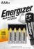 Bateria alkaliczna Energizer, AAA, 1.5V, LR03, 4 sztuki