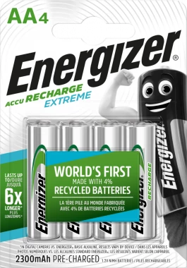 Akumulator Energizer Extreme, AA, 1.2V, 2300mAh, 4 sztuki