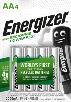 Akumulator Energizer Power Plus, AA, 1.2V, 2000mAh, 4 sztuki