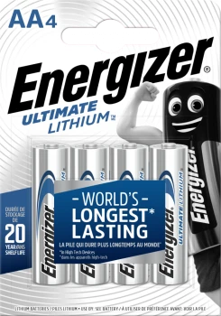 Bateria litowa Energizer Lithium, AA, 1.5V, L91, 4 sztuki