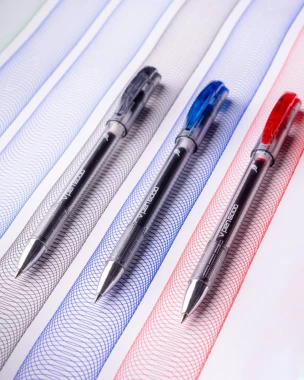 Długopis Rystor, V-Pen 6000, 0.7mm, czerwony