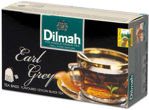 Herbata Earl Grey czarna w torebkach Dilmah,  20 sztuk x 1.5g