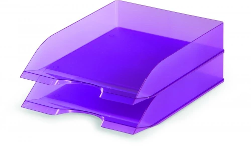 Półka na dokumenty Durable Basic, A4, plastikowa, przezroczysty fioletowy