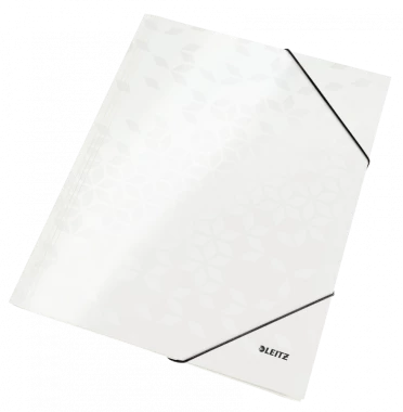 Teczka kartonowa z narożną gumką Leitz Wow, A4, 300g/m2, 15mm, biały