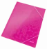 Teczka kartonowa z narożną gumką Leitz Wow, A4, 300g/m2, 3mm, różowy