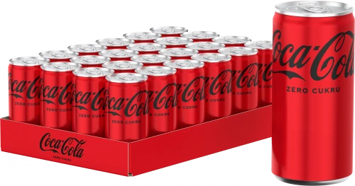 Napój gazowany Coca-Cola Zero, puszka Sleek, 0.33l