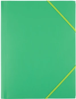 Teczka plastikowa z gumką D.Rect, A4, 40mm, zielony
