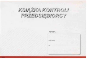 Druk akcydensowy Książka kontroli przedsiębiorcy Stolgraf P58, A4, 20k