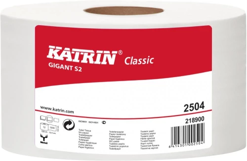 Papier toaletowy Katrin S2 Classic Gigant 2504, 2-warstwowy, 9.5cmx150m, biały
