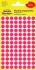 Etykiety oznaczeniowe Avery Zweckform, okrągłe, średnica 8mm, 416 sztuk, czerwony