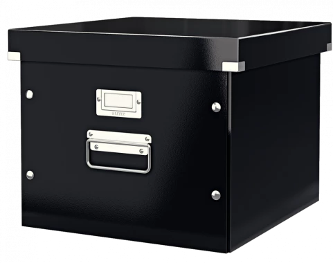 Pojemnik na 15 teczek zawieszanych Leitz Click&Store, A4, 370x356x282mm czarny