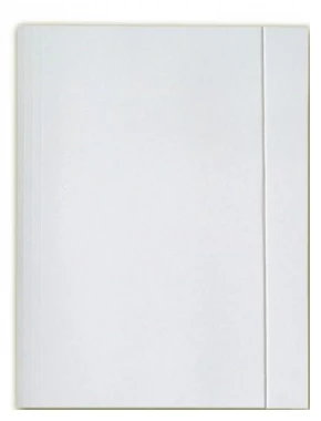 Teczka kartonowa z gumką Lux Barbara, A4, 250g/m2, biały