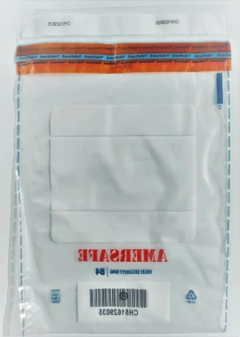 Koperta bezpieczna SuperpackSafe, B4, z paskiem HK, 100 sztuk, przezroczysty
