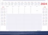 Podkład na biurko Udziałowiec, z kalendarzem 2024 i notatnikiem, A2, z listwą