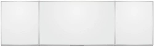 Tablica suchościeralno-magnetyczna 2x3, w ramie aluminiowej, rozkładana, lakierowana, 100x170/340cm, biały