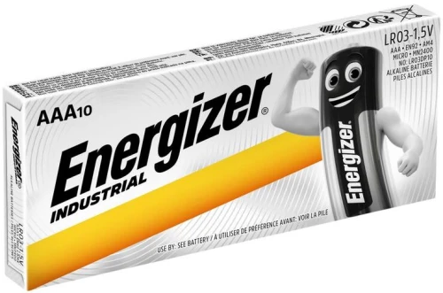 Bateria  alkaliczna Energizer Industrial, AAA, 1.5V, LR03, 10 sztuk