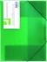 Teczka plastikowa z gumką Q-connect, 3-skrzydłowa, A4,  transparentny zielony