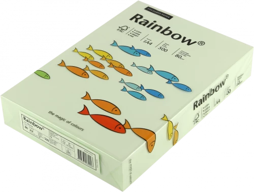 Papier kolorowy Rainbow, A4, 80g/m2, 500 arkuszy, blado zielony (R72)