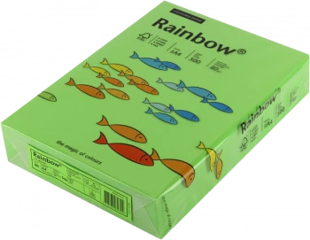 Papier kolorowy Rainbow, A4, 80g/m2, 500 arkuszy, zielony (R76)