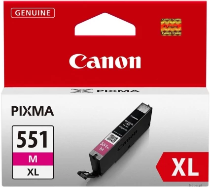 Tusz Canon 6445B001 (CLI551MXL), 660 stron, magenta (purpurowy)