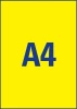 Etykiety neonowe Avery Zweckform, usuwalne, 210x297mm, 25 arkuszy, żółty