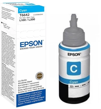 Tusz Epson T6642 (C13T66424A), 4000 stron, cyan (błękitny)
