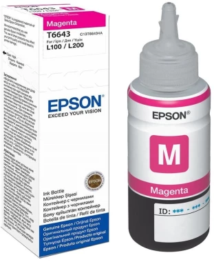 Tusz Epson T6643 (C13T66434A), 4000 stron, magenta (purpurowy)