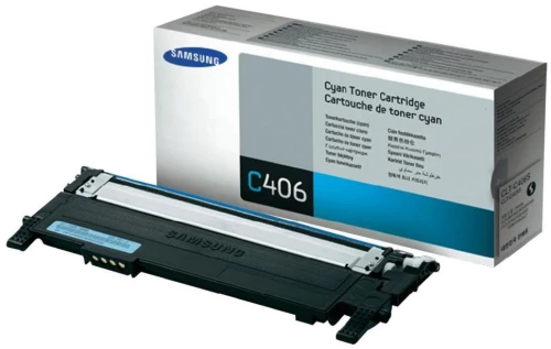 Toner Samsung CLT-C406S/ELS (CLT-C406S), 1000 stron, cyan (błękitny)