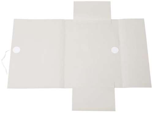 Teczka wiązana Bigo A4, kartonowa, 280g/m2, 35mm, biały