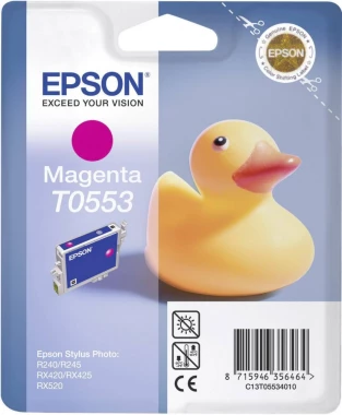Tusz Epson T0553 (C13T05534010), 290 stron, magenta (purpurowy)