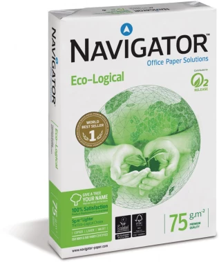 Papier ksero ekologiczny Navigator Eco-Logical, A4, 75g/m2, 500 arkuszy, biały