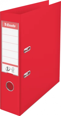 Segregator Esselte Vivida No.1 Power, A4, szerokość grzbietu 75mm, do 500 kartek, czerwony