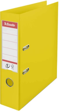 Segregator Esselte Vivida No.1 Power, A4, szerokość grzbietu 75mm, do 500 kartek, żółty