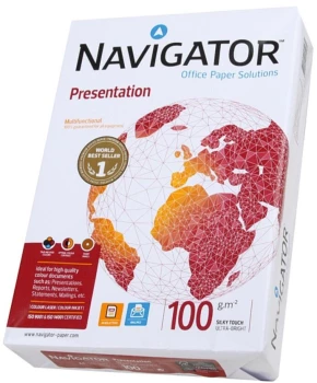 Papier ksero Navigator Presentation, A4, 100g/m2, 500 arkuszy, biały