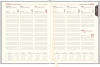 Kalendarz książkowy Udziałowiec 2024, A5 tygodniowy, 64 kartki, bordo - D