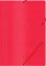 Teczka z gumką Office Products, A4, 390g/m2, preszpanowa, czerwony