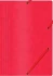 Teczka z gumką Office Products, A4, 390g/m2, preszpanowa, czerwony