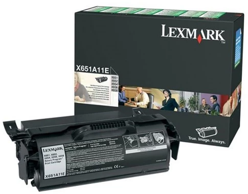 Toner Lexmark (X651A11E), 7000 stron, black (czarny)