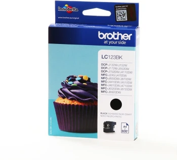 Tusz Brother (LC-123BK), 600 stron, black (czarny)